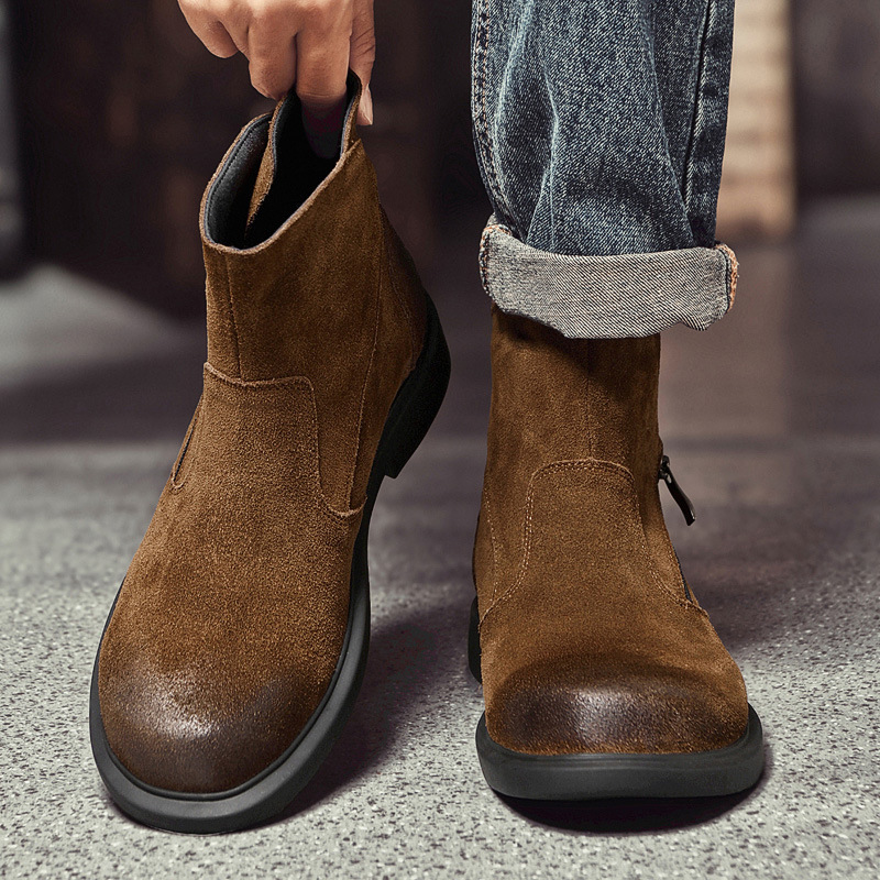 Vintage Outdoor Fashion - Bottes Chelsea vintage en daim de