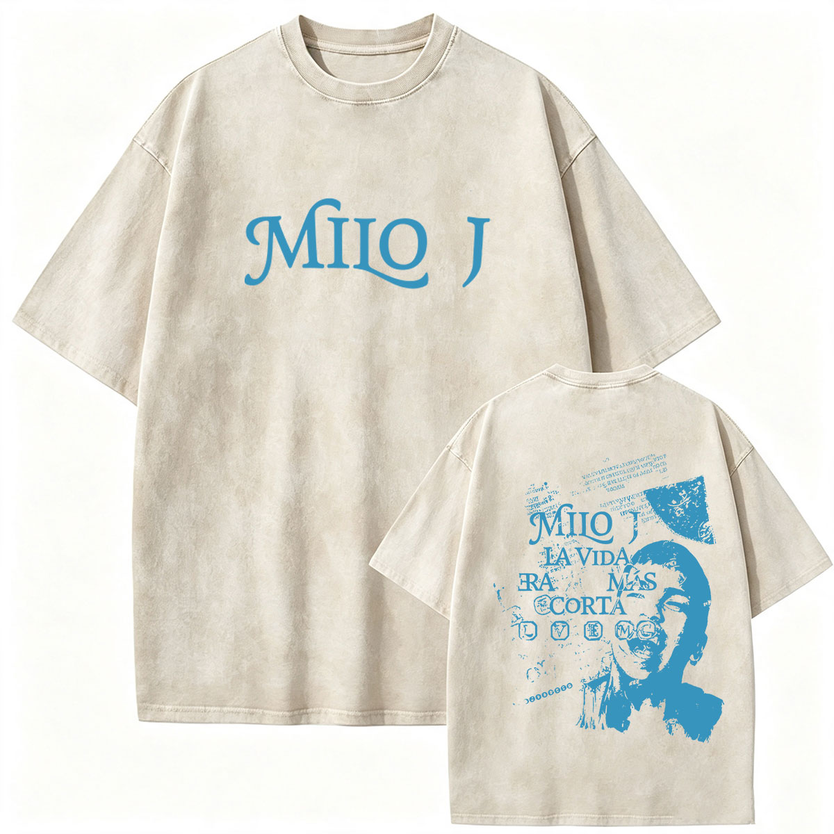 Vintage Fashion La - T-shirts en coton lavé vintage Rapper