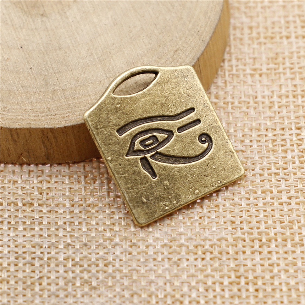 Vintage Fashion Stores - Breloques œil d'Horus égyptien antique couleur