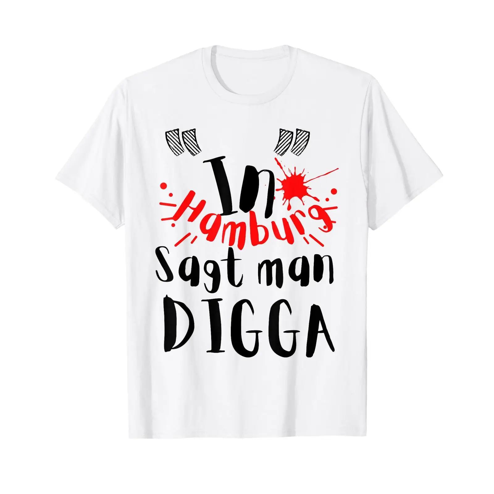 Vintage Fashion Hamburg - T-shirt vintage délavé avec slogan «