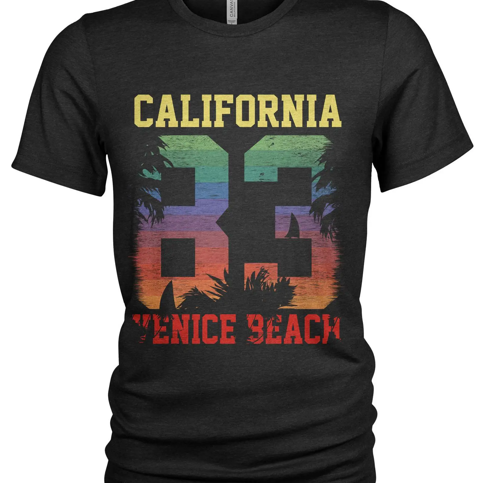 Vintage Fashion La - T-shirt d'été vintage Venice Beach 1983
