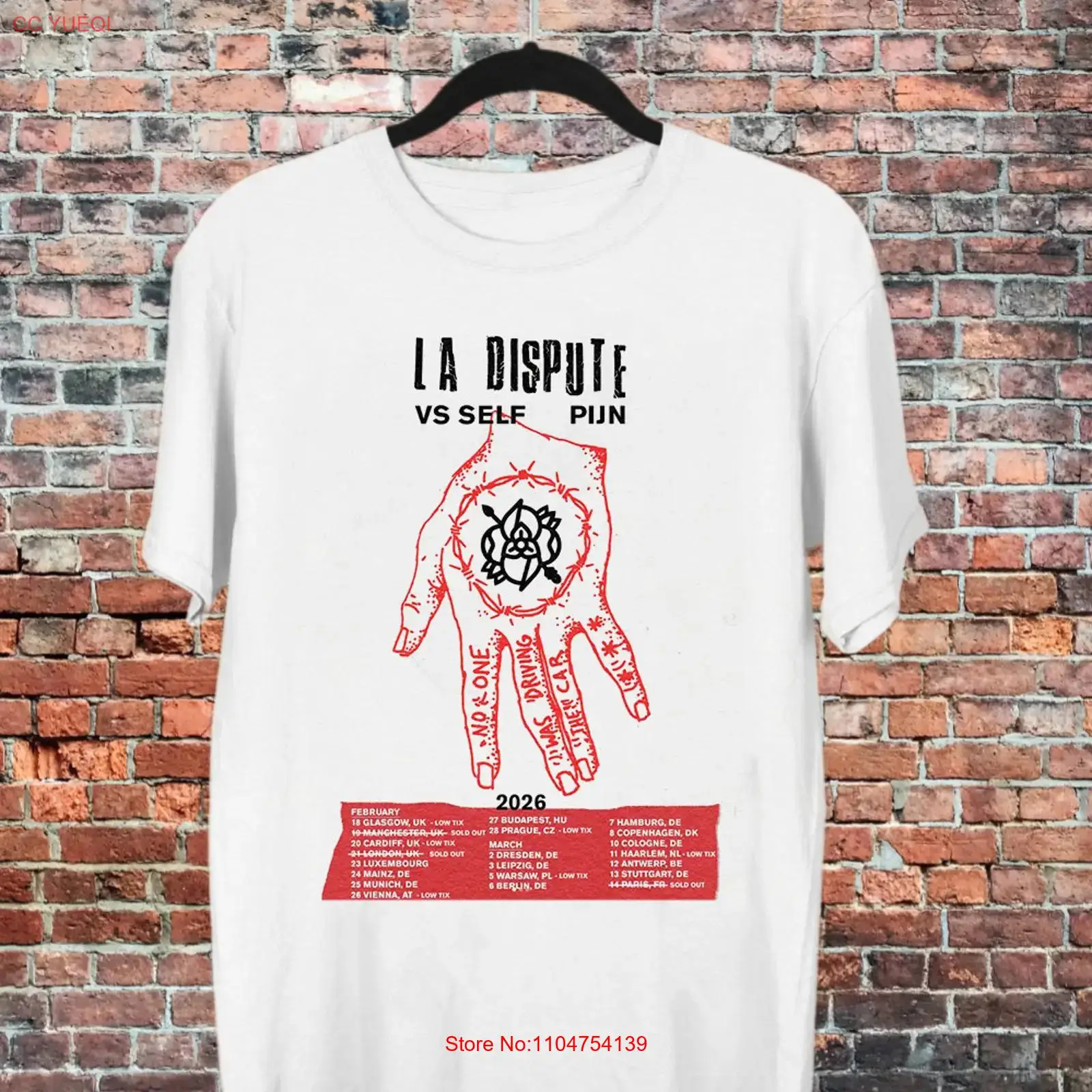 T-shirt La Dispute Band Rock T - Vintage Fashion La avis et prix