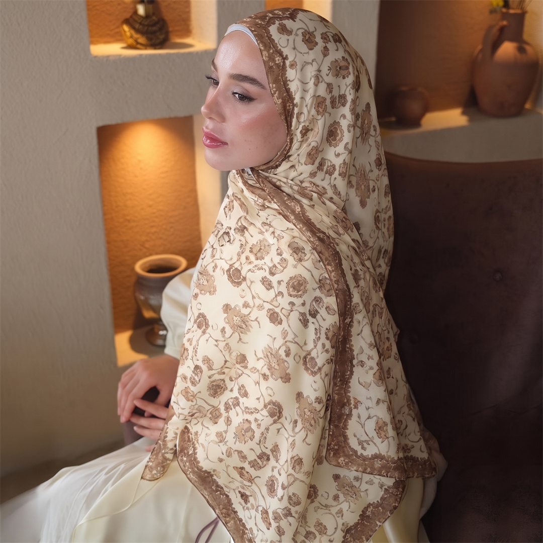 Hijab à imprimé floral vintage - Vintage Outdoor Fashion avis et prix
