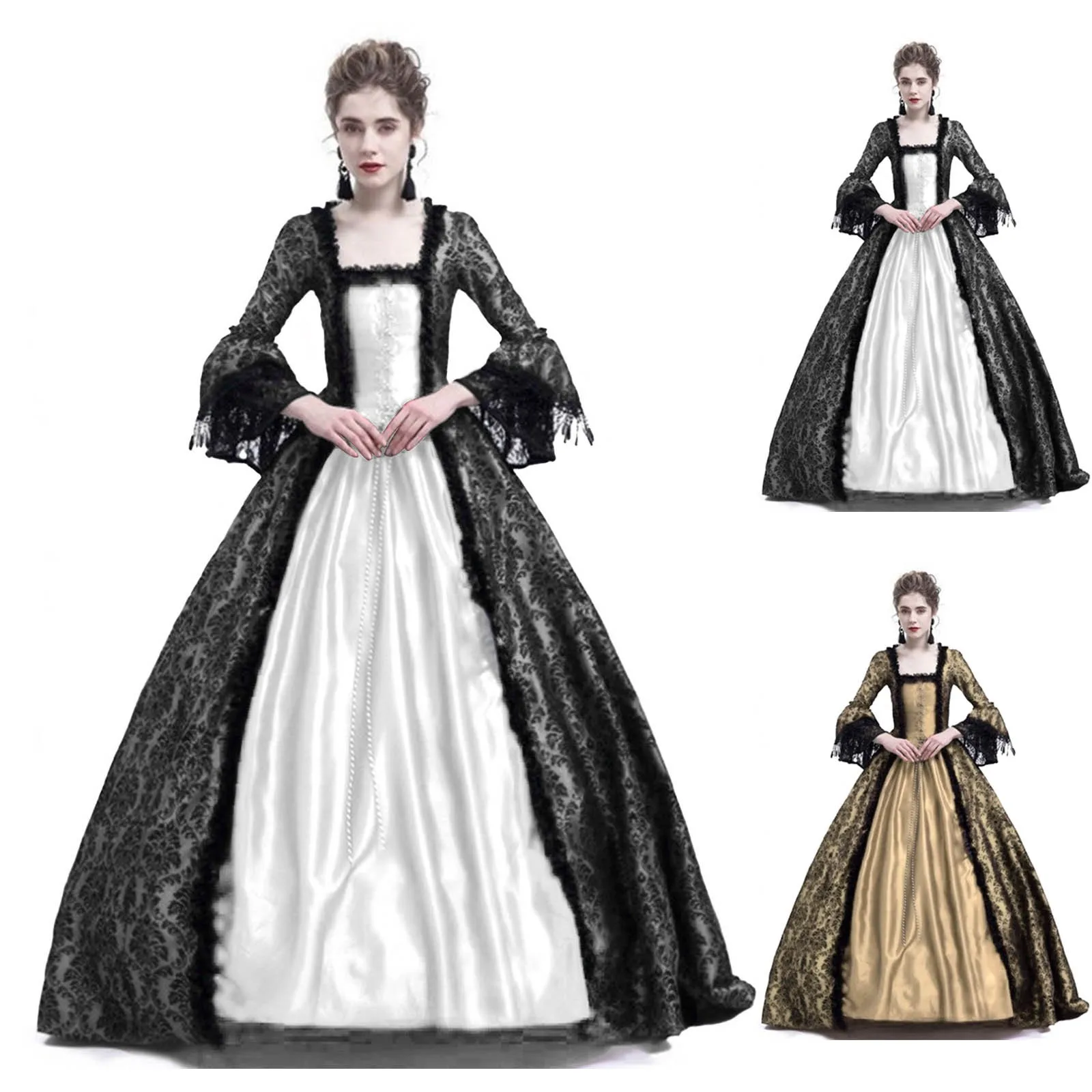 Robe longue médiévale vintage  - Vintage Fashion Dresses avis et prix
